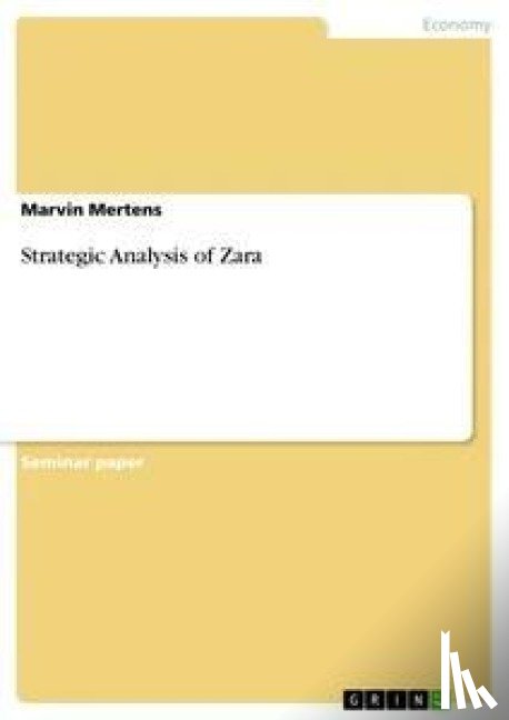 Mertens, Marvin - Strategic Analysis of Zara