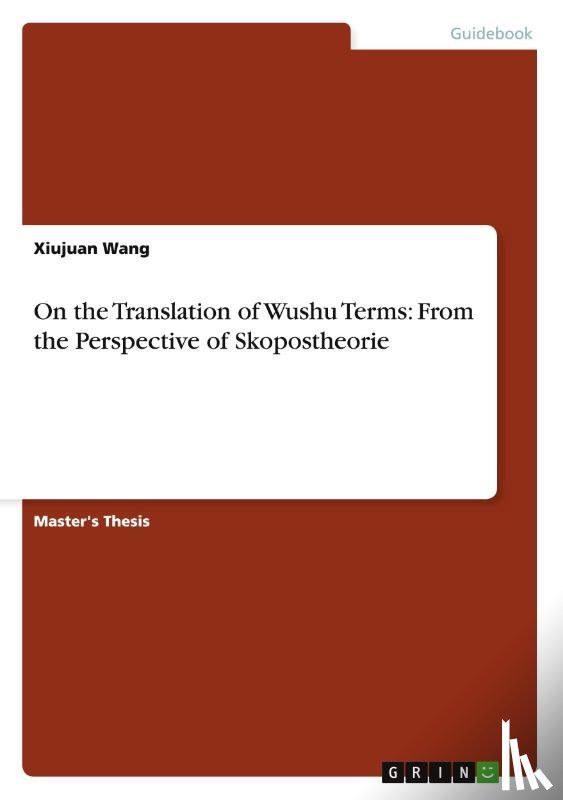 Wang, Xiujuan - On the Translation of Wushu Terms