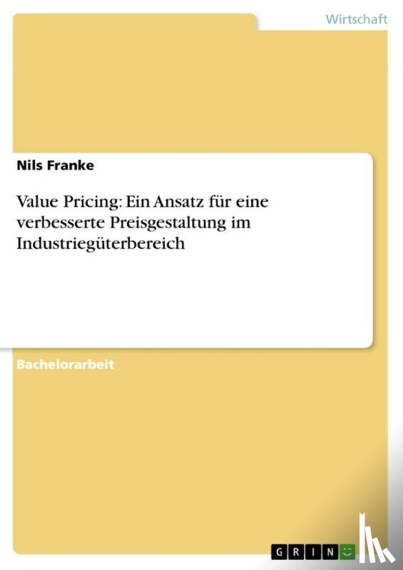 Franke, Nils - Value Pricing