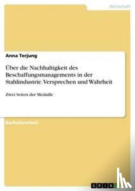 Terjung, Anna - Über die Nachhaltigkeit des Beschaffungsmanagements in der Stahlindustrie. Versprechen und Wahrheit