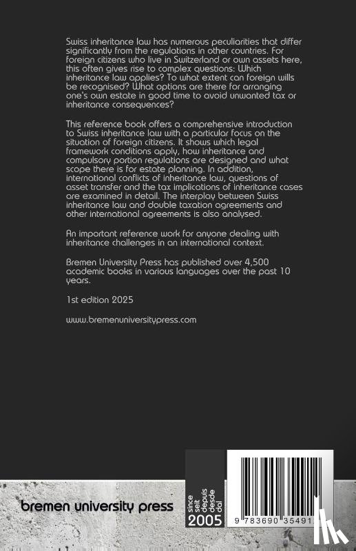 Merck, Alexander - Swiss Inheritance Law