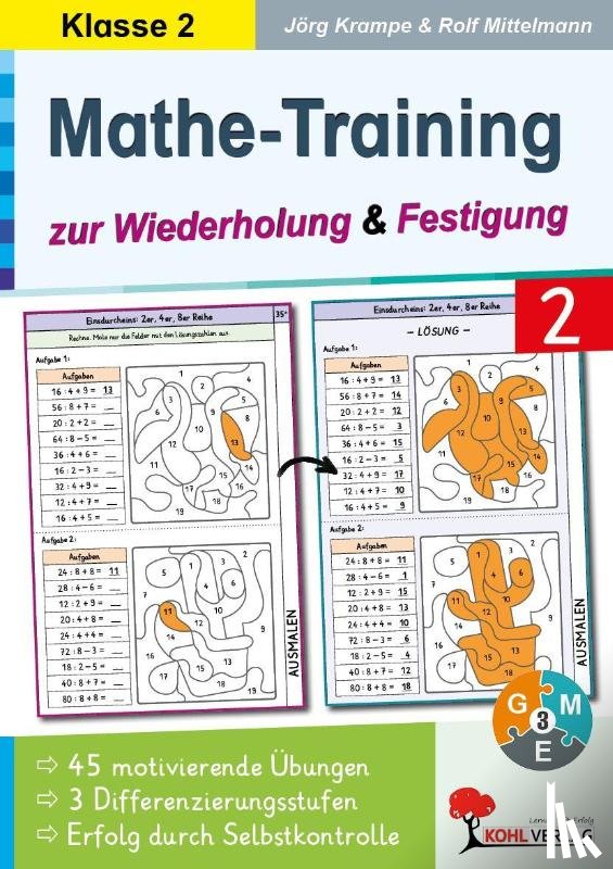 Krampe, Jörg, Mittelmann, Rolf - Mathe-Training zur Wiederholung und Festigung / Klasse 2