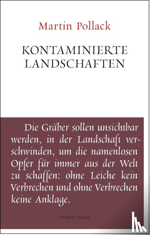 Pollack, Martin - Kontaminierte Landschaften