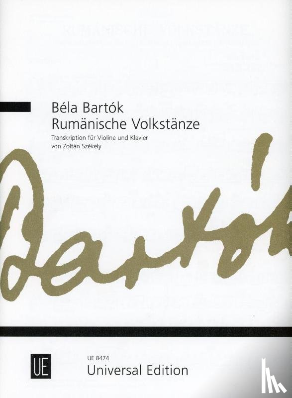 Bartók, Béla - Rumänische Volkstänze