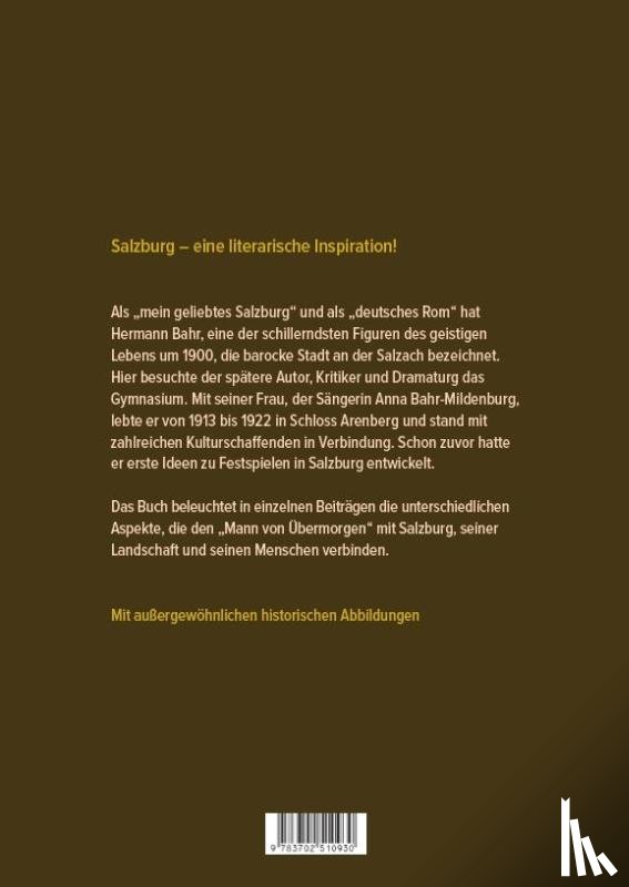  - Hermann Bahr und Salzburg