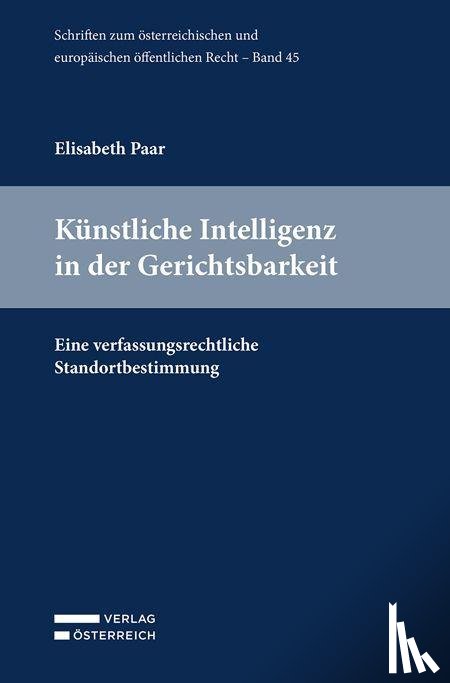 Paar, Elisabeth - Künstliche Intelligenz in der Gerichtsbarkeit