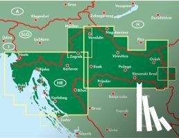  - Croatia North - Istria - Zagreb - Slavonia Road Map 1:200 000