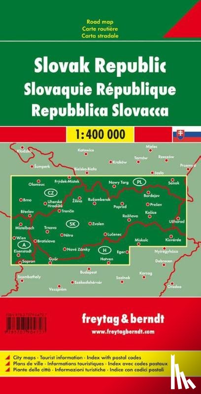  - Slowakische Republik 1 : 400 000. Autokarte
