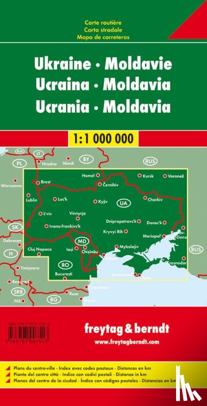  - F&B Wegenkaart Oekraïne, Moldavië