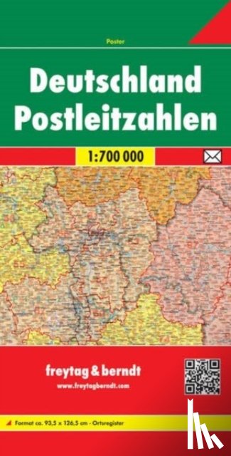  - Germany Post Codes Map 1:700 000