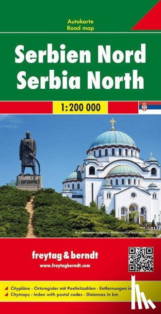  - Serbia North Road Map 1:200 000