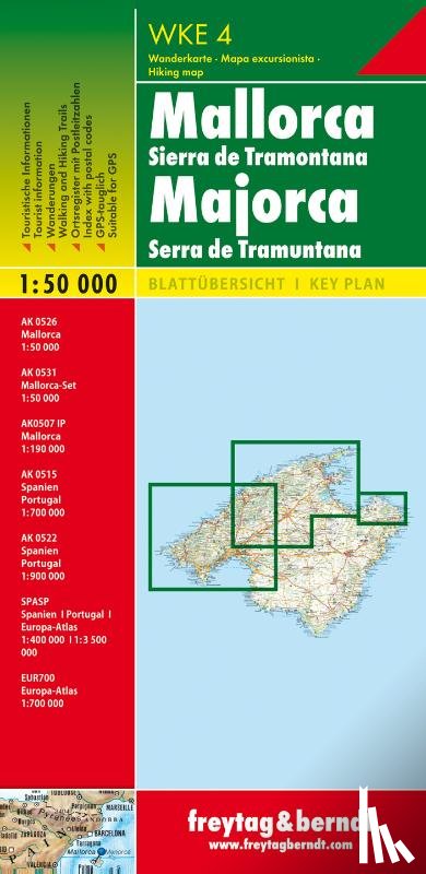  - Majorca - Serra De Tramuntana Hiking + Leisure Map 1:50 000