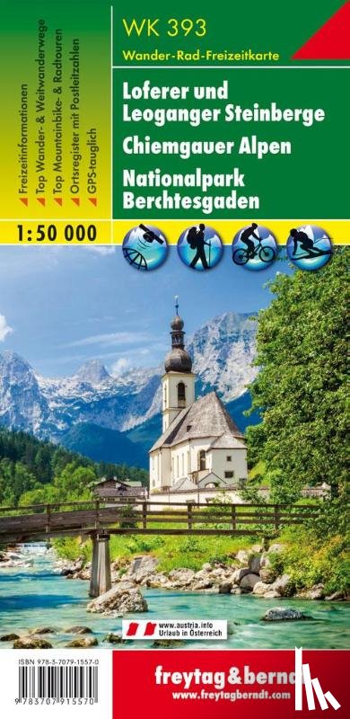  - Loferer and Leoganger Steinberge - Chiemgau Alps - National Park Berchtesgaden Hiking + Leisure Map 1:50 000