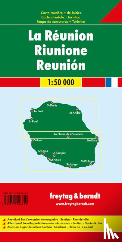  - Reunion Road Map 1:50 000