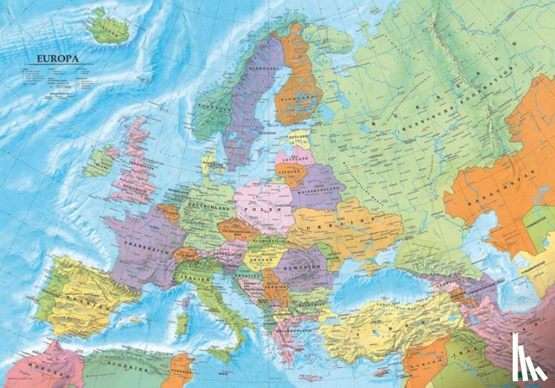 - Europe - Political Map Provided with Metal Ledges/Tube 1:6 000 000