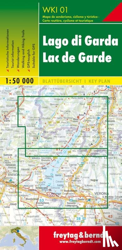  - Lake Garda Hiking + Leisure Map 1:50 000