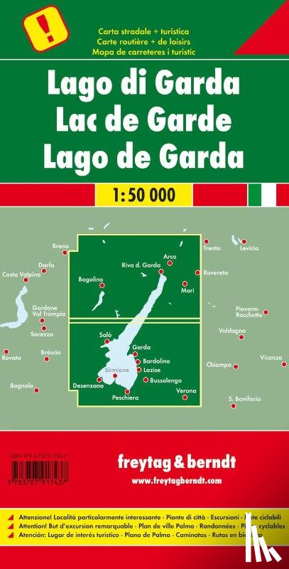  - Lake Garda Road Map 1:50 000