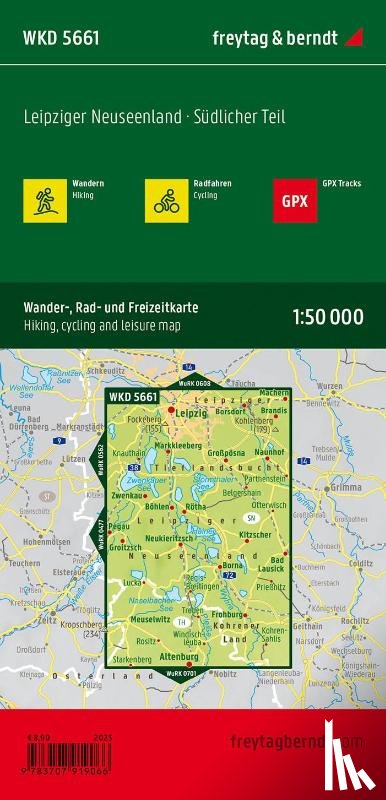 Freytag-Berndt - Leipziger New Lake District 1:50 000