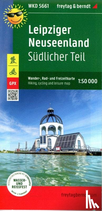  - Leipziger Neuseenland - southern part, hiking, cycling and leisure map 1:50,000, freytag & berndt, WKD 5661