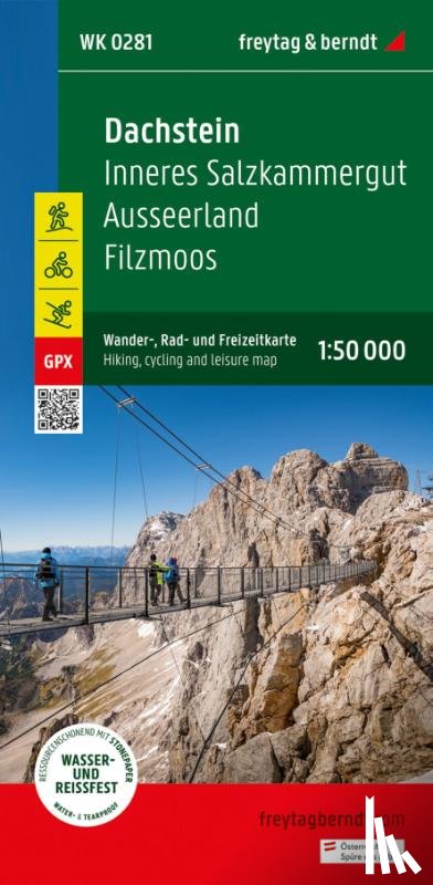  - Dachstein, hiking, cycling and leisure map 1:50,000, freytag & berndt, WK 0281