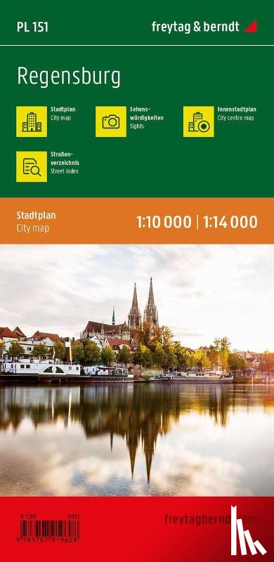  - f&b City Map PL 151, Regensburg 1:10.000 / 1:14.000