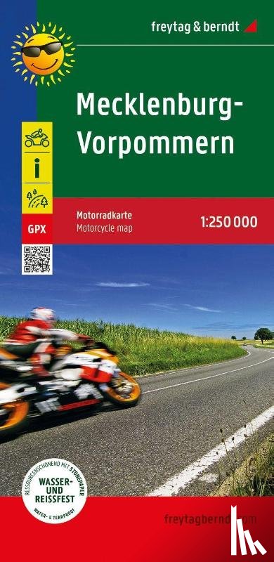  - Mecklenburg-West Pomerania, motorcycle map 1:250,000, freytag & berndt