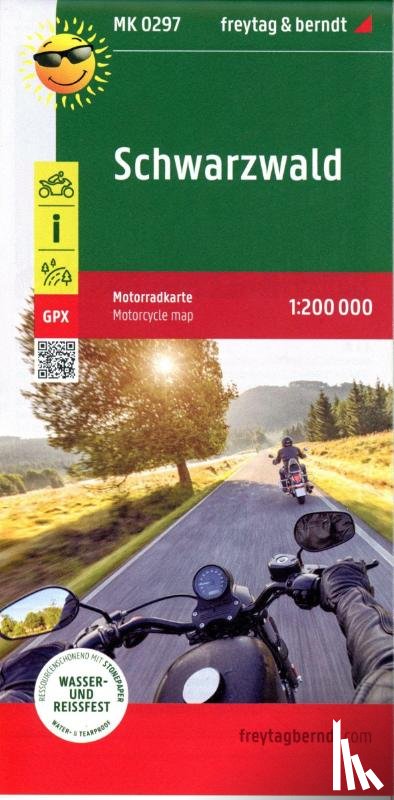 Freytag Berndt - Black Forest (Schwarzwald), Motorcycle map 1:200.000
