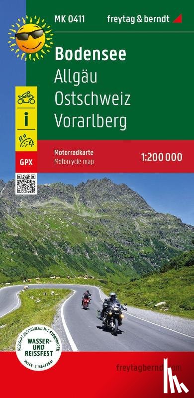 Freytag Berndt - Lake Constance, Motorcycle map 1:200.000