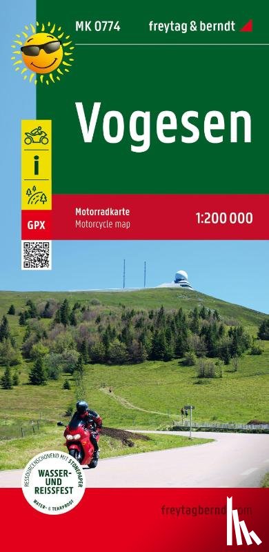 Freytag Berndt - Vogesen, Motorcycle map 1:200.000