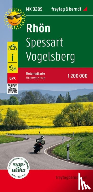  - Rhoen - Spessart - Vogelsberg, motorcycle map 1:200,000, freytag & berndt