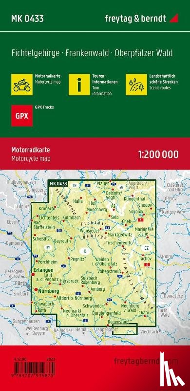  - Fichtelgebirge, motorcycle map 1:200,000, freytag & berndt
