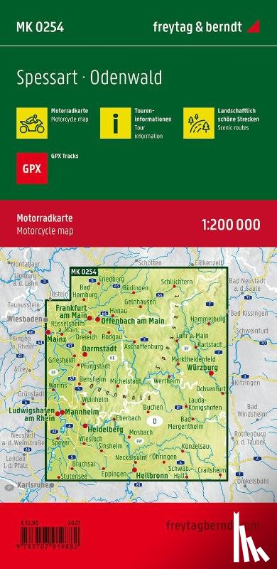  - Spessart, motorcycle map 1:200,000, freytag & berndt