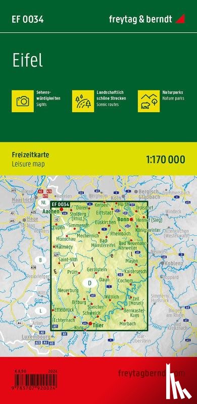  - Eifel, adventure guide and map 1:170,000