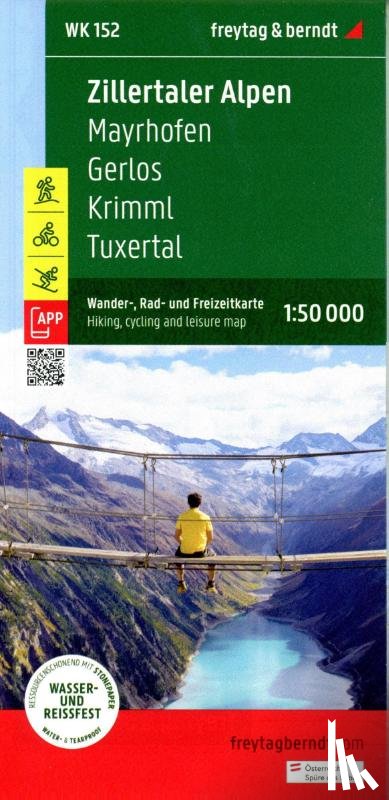  - Zillertal Alps, hiking, cycling and leisure map