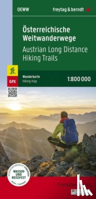 Freytag-Berndt - Austrian long distance routes, Hiking map 1:800.000