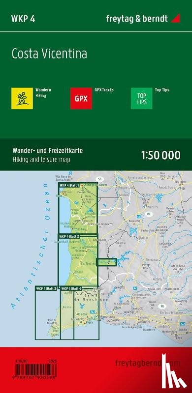 - Costa Vicentina Hiking and Leisure Map 1:50,000