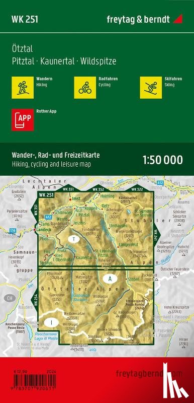  - Otztal Hiking, Cycling and Leisure Map