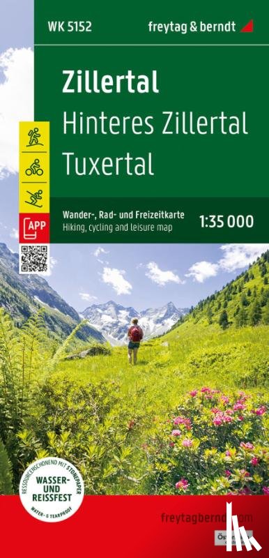  - Zillertal Hiking, cycling & Leisure Map