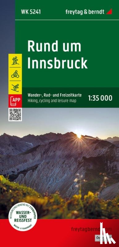  - Around Innsbruck Cycling, Hiking & Leisure Map