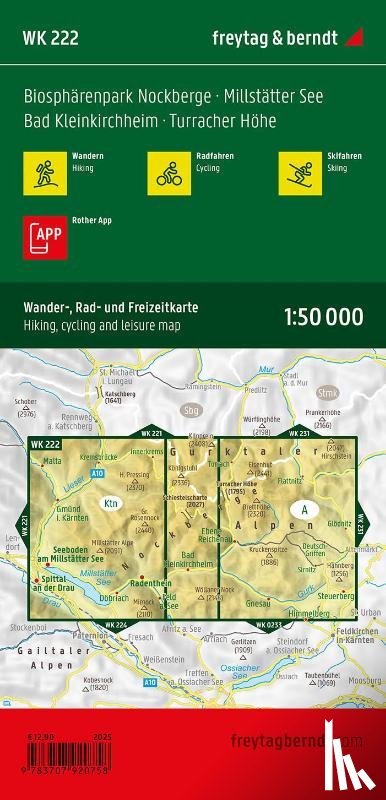  - Biospharenpark Nockberge Hiking, Cycling & Lesiure Map