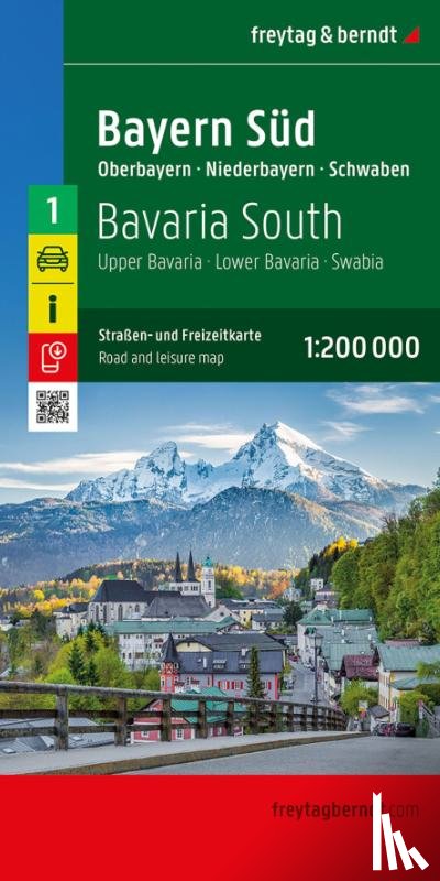 Freytag-Berndt - Bavaria South Road and Leisure Map