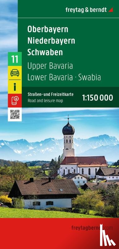 Freytag-Berndt - Upper Bavaria - Lower Bavaria - Schwaben, Roadmap