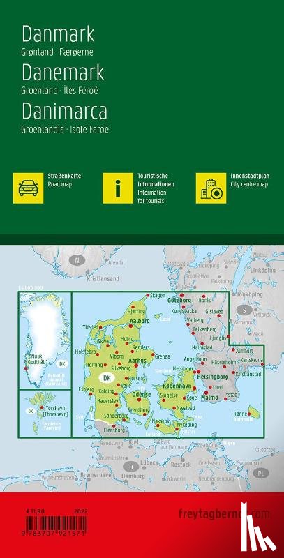 Freytag-Berndt - Denmark - Greenland - Faroe Islands, Automap 1:400.000
