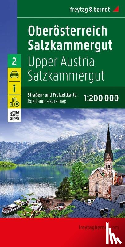  - Upper Austria - Salzkammergut, road and leisure map 1:200,000, freytag & berndt