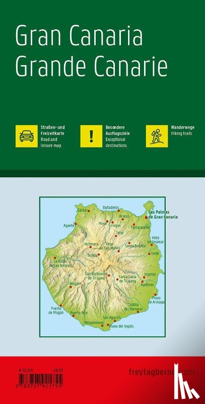  - Gran Canaria, road and leisure map 1:50,000, freytag & berndt