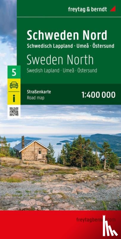  - Sweden north, road map 1:400,000