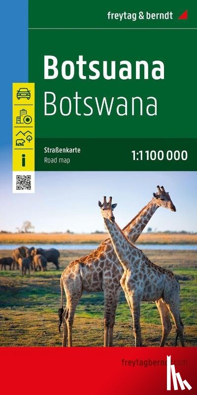  - Botswana, road map 1:1,100,000