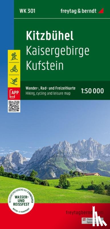  - Kaisergebirge Kufstein Hiking, Cycling and leisure map