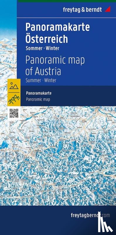  - Österreich Panoramakarte, Sommer / Winter, freytag & berndt