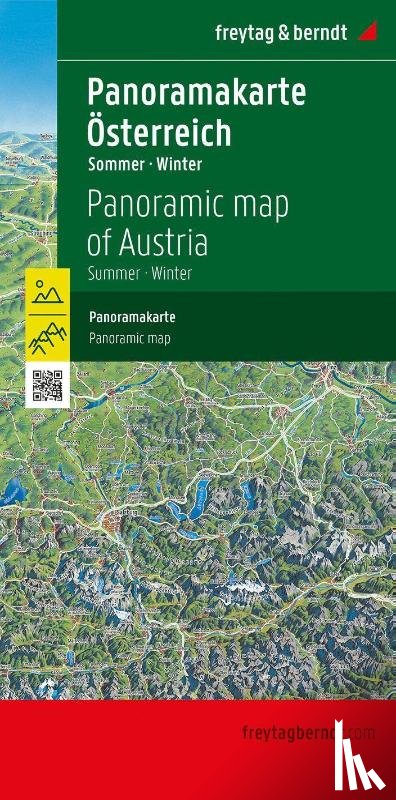  - Österreich Panoramakarte, Sommer / Winter, freytag & berndt